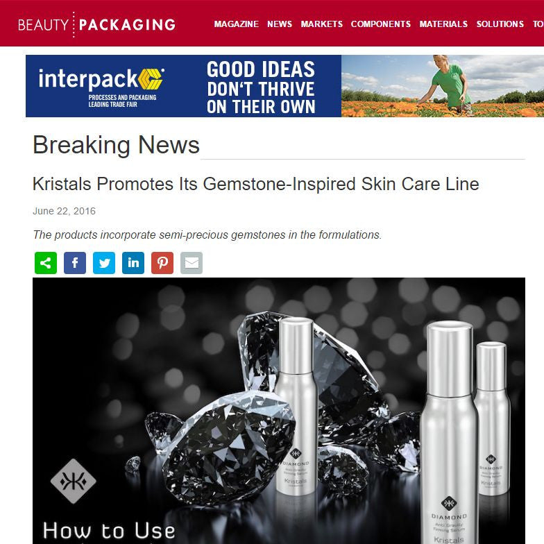 Beauty Packaging Highlights New Videos from Kristals Cosmetics