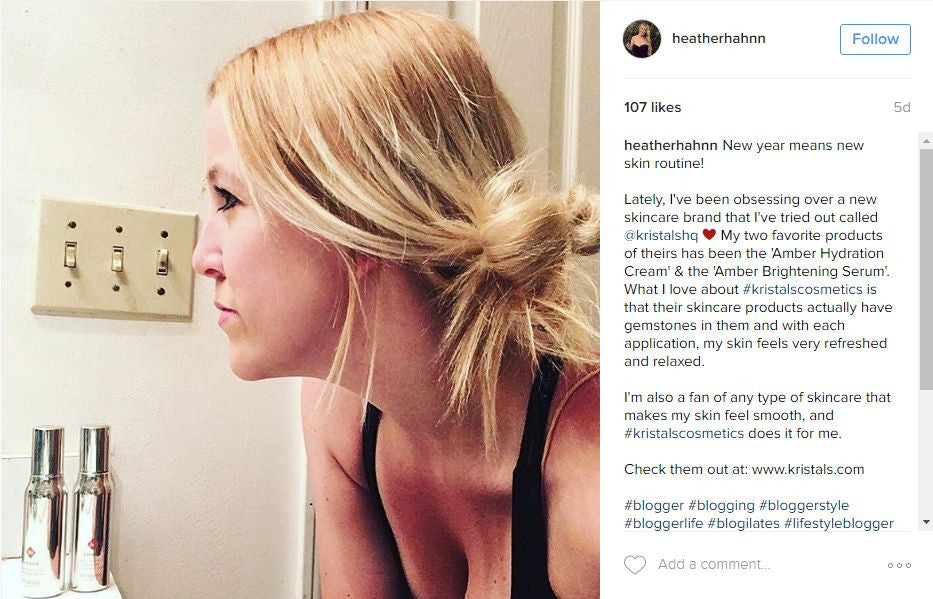Heather Hahn "Obsessing Over" Kristals Cosmetics