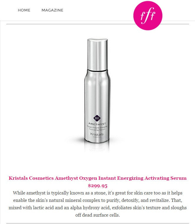 Kristals Cosmetics Amethyst Serum featured in FabFitFun